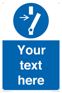 Custom Disconnect Sign